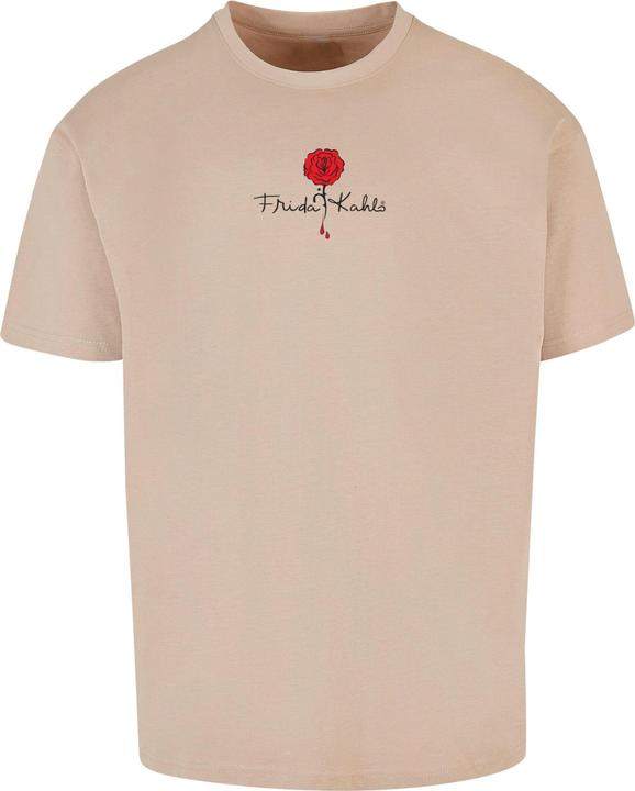 Merchcode Frida Kahlo - Logo rose Heavy Oversize Tee - 116581
