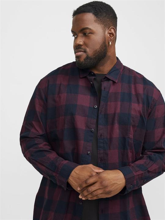 Actual product image Jack & Jones Check Plus Size Shirt (7XL)