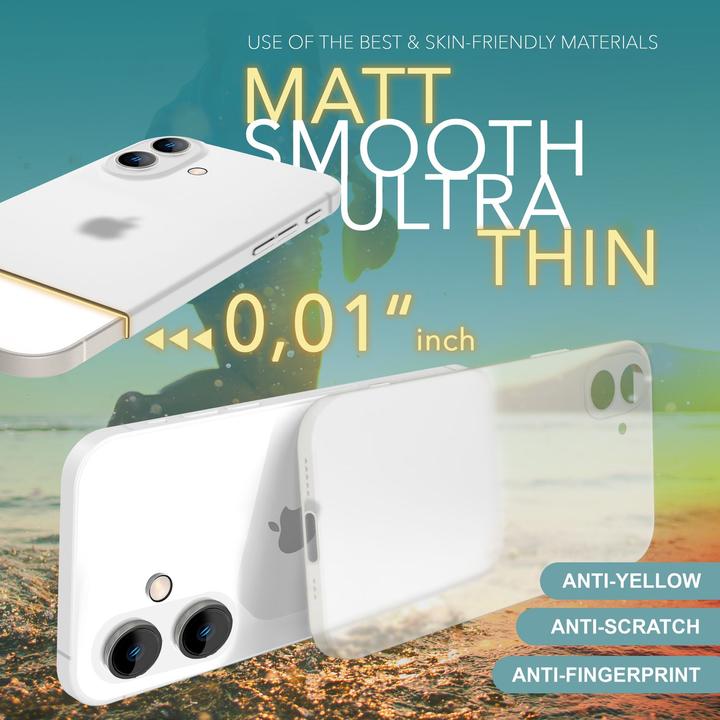 Produktbild Nalia Extrem Dünnes 0,3mm Mattes Hardcase (Apple iPhone 16 Plus)