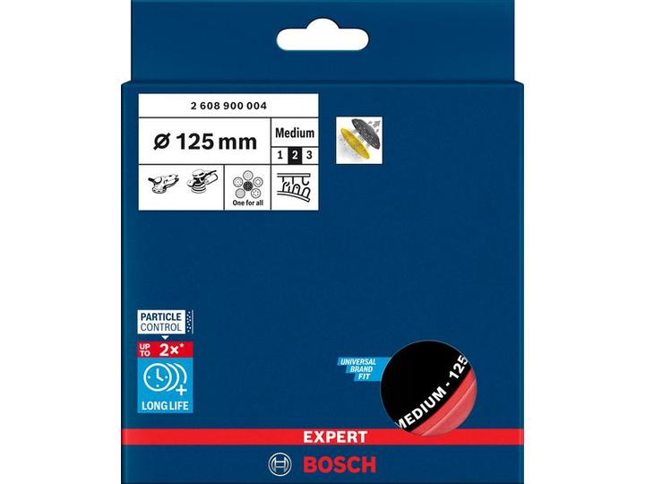 Produktbild Bosch Professional Zubehör EXPERT Multihole (EXPERT Multiloch) Universalstützteller, 125 mm, medium (Mittel)