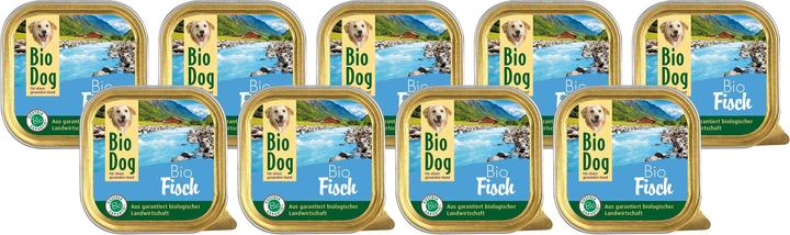 BioDog Nassfutter Fisch, 9 x 300g (Adult, 1 Stk., 3100 g)