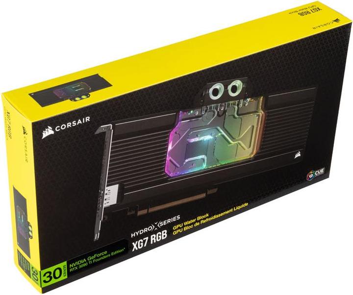 Immagine prodotto Corsair Hydro X Series XG7 RGB 3090 Ti FE GPU Water Block - Acrilico + Nichel