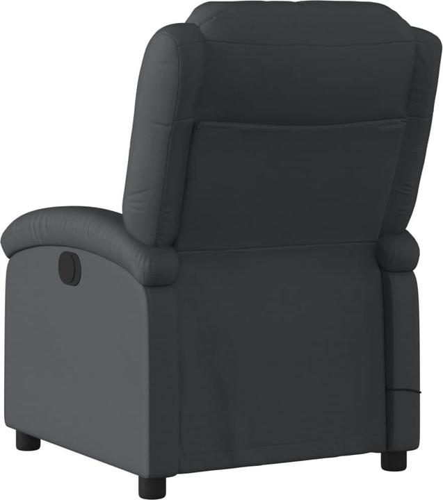 Produktbild VidaXL Massagesessel Schwarz Echtleder,Farbe: Schwarz,Material
