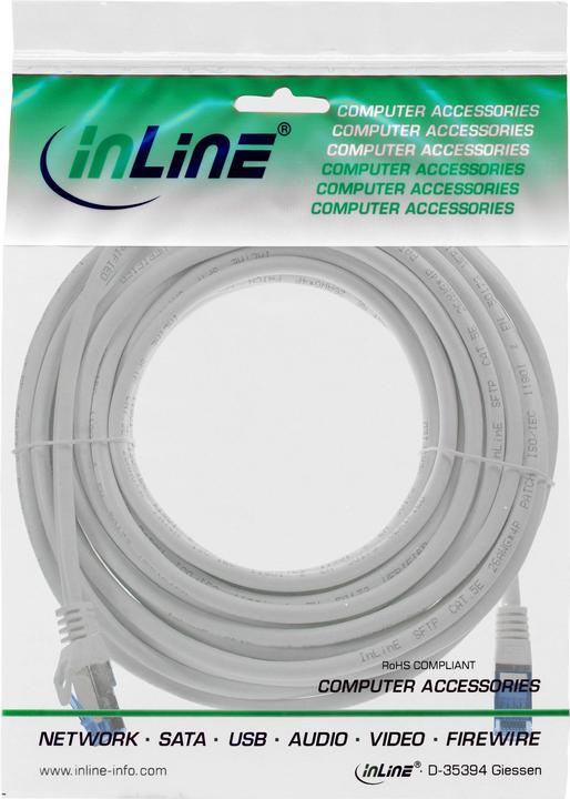 Produktbild InLine Patchkabel (S/FTP, CAT6a, 10 m)