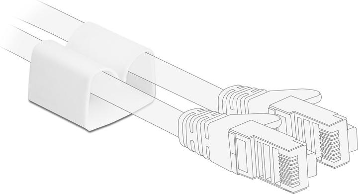 Actual product image Delock Cable holder clip 2 pieces white