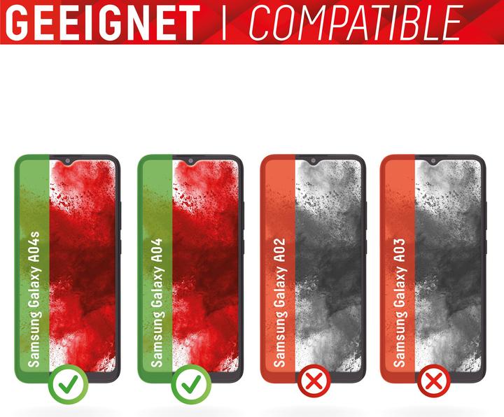 Actual product image Displex Real Glass, 2D Panzerglas (1 Piece, Samsung Galaxy A04S, Samsung Galaxy A04)