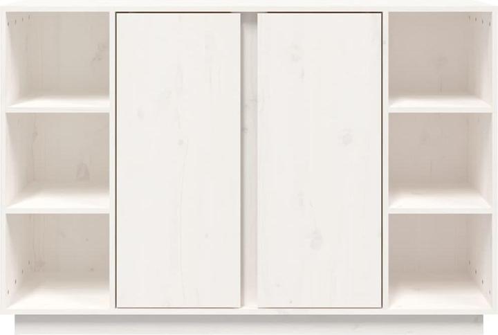 Image du produit VidaXL Sideboard Weiss 120x35x80cm Massivholz Kiefer Kommode Schrank Anrichte (120 x 35 x 80 cm)