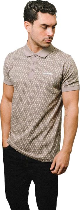 Actual product image Lambretta Mens AW24 Geometric Polo Shirt (M)