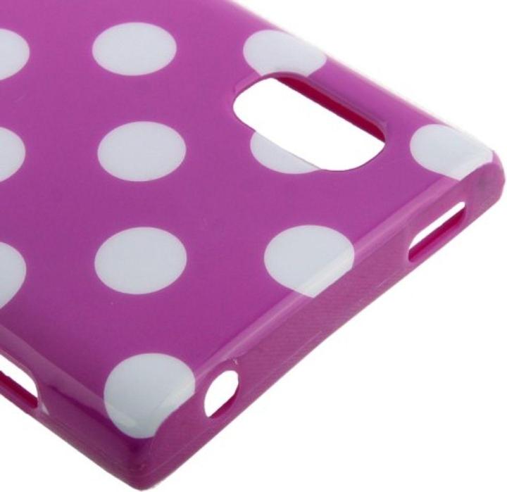 Actual product image König Design Protective cover TPU dots Case for mobile LG Optimus L5 / E610 (Optimus L5)