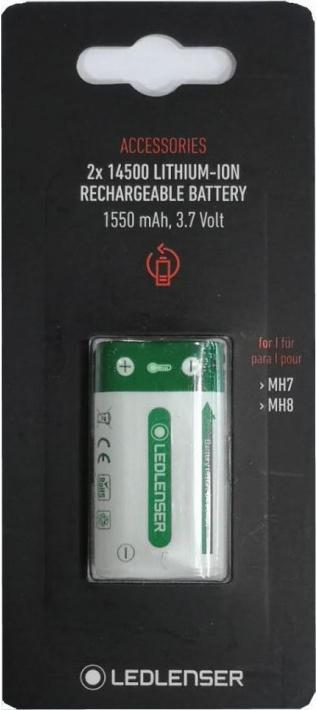 Actual product image Ledlenser 2x 14500 Li-Ion Rechargeable Battery Pack