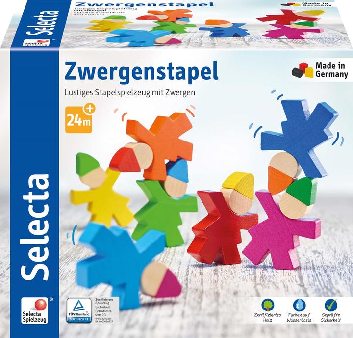 Produktbild Selecta Spielzeug Zwergenstapel 7 Teile ** (Deutsch, Englisch, Französisch, Italienisch)