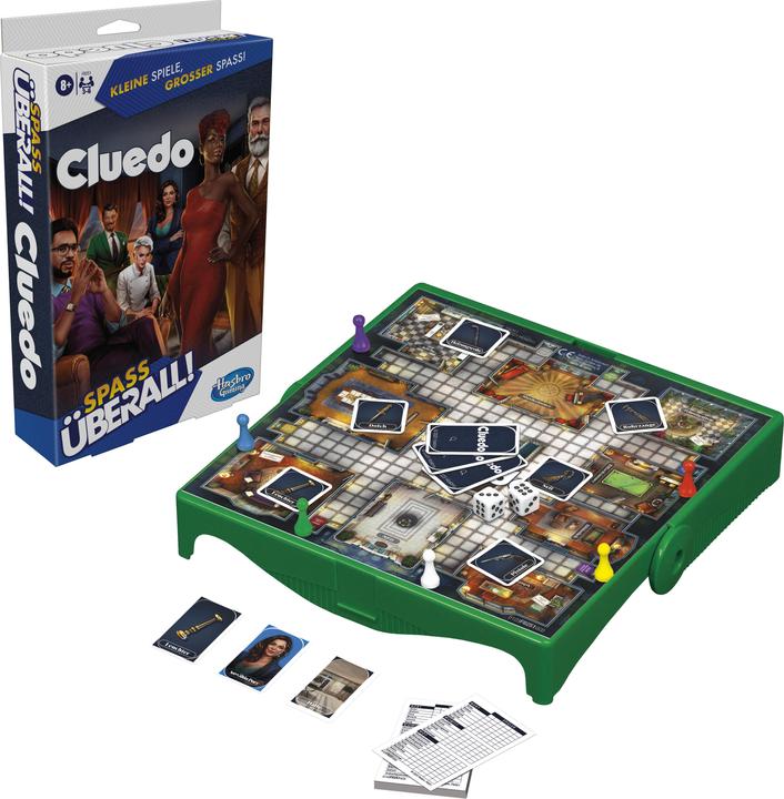 Immagine prodotto Hasbro Gaming Cluedo Compact, gioco portatile per 3-6 giocatori, gioco da viaggio per bambini, divertimento (Tedesco)