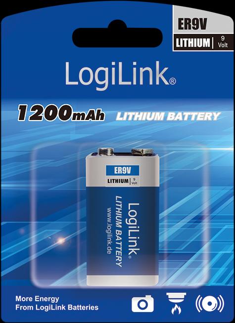 Produktbild LogiLink Ultra Power ER9V (1 Stk., 9V Block, 1200 mAh)