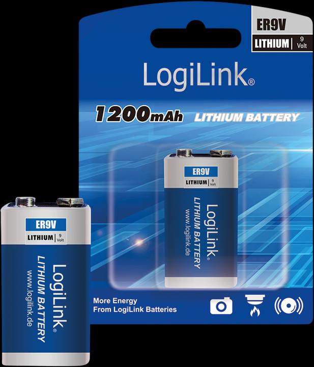 Produktbild LogiLink Ultra Power ER9V (1 Stk., 9V Block, 1200 mAh)
