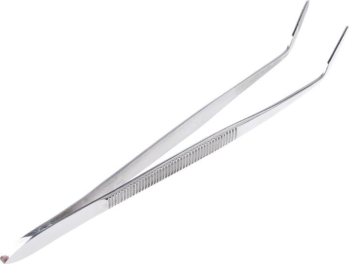 Actual product image Rs Pro Stainless Steel Tweezers, Tip Fine Flat, Fluted, 150 mm mm