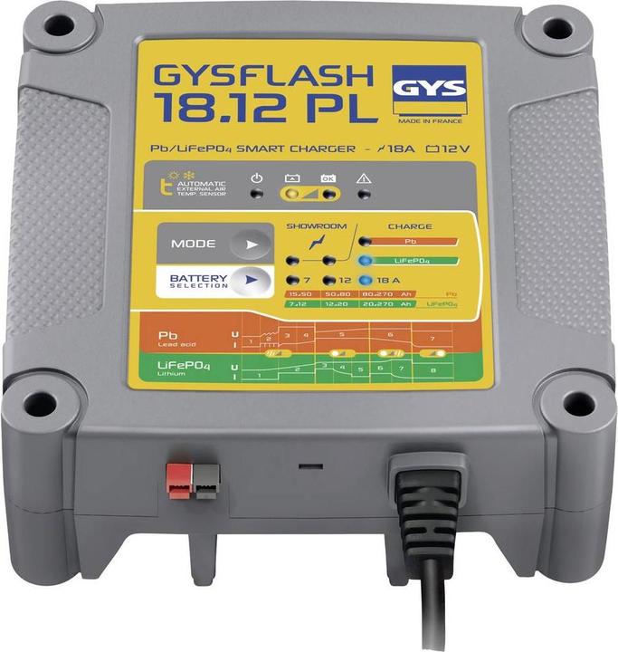 GYS GYSFLASH 18.12 PL 026926 Automatikladegerät 12 V 18 A (12V)