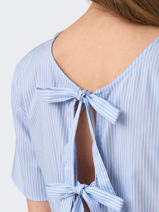 Image du produit JdY Locker geschnitten Hemdkragen Voluminöser Armschnitt Top Top mit Schösschen (XL)