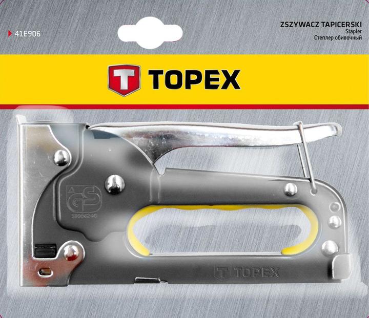 Topex Cucitrice per mobili 4-8 mm, punti metallici J