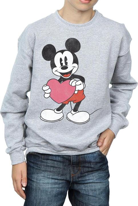 Produktbild Disney Mickey Mouse Valentine Heart Sweatshirt Jungen (152, 158)