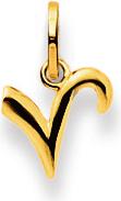 Image du produit Natsumi Schmuck Pendentif lettre V en or jaune 18K/750 (750/18 K Or jaune)