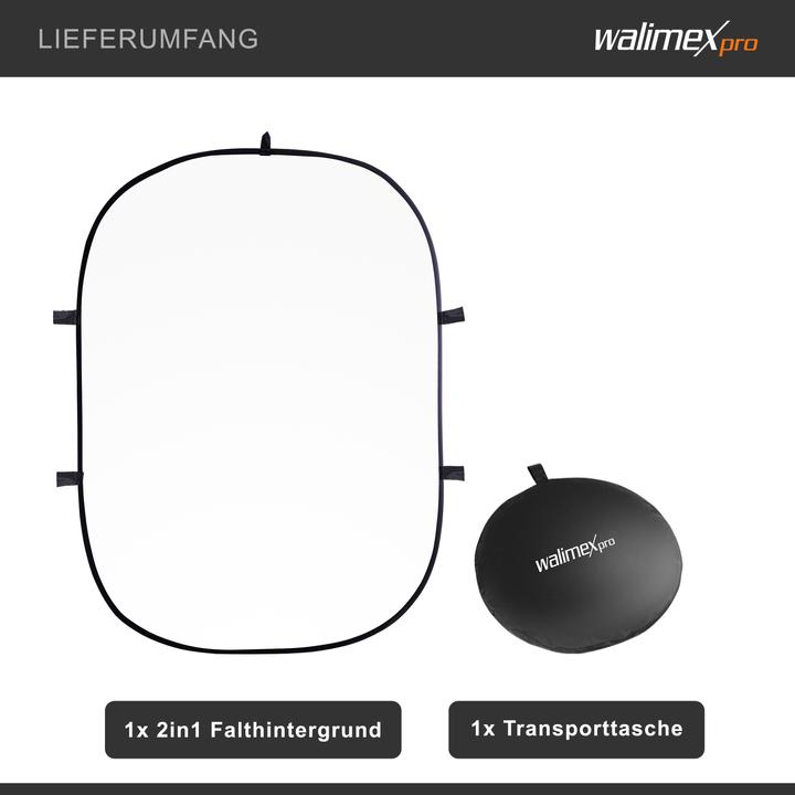 Immagine prodotto Walimex 2in1 Sfondo pieghevole (145 cm, 200 cm)