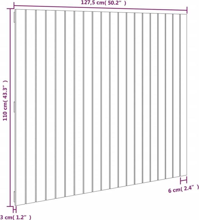 Immagine prodotto VidaXL Chloé (127,5 x 3 x 110 cm)