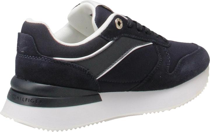 Actual product image Tommy Hilfiger Ladies Runner Sneaker Elevated Feminine Runner Sports Shoes, Blue (Space Blue), 38 EU (38)