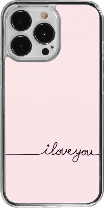 Produktbild PhoneLook Hülle transparent Valentine 2023 i love you writing (Apple iPhone 13 Pro)