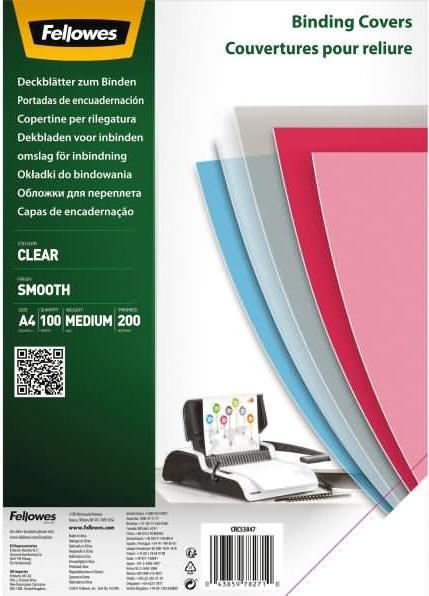 Actual product image Fellowes Cover A4 200µm transparent