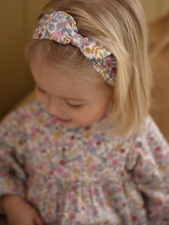 Produktbild Vertbaudet Mädchen Baby-Set mit Blumen: Kleid & Haarband (80)