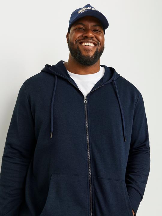 Produktbild Jack & Jones Durchgehender Reissverschluss Plus Size Hoodie (XXL)