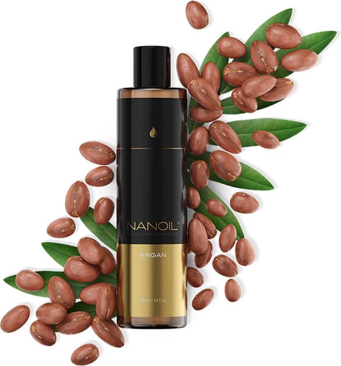 Actual product image Nanoil Micellar shampoo with argan oil (300 ml, Liquid shampoo)