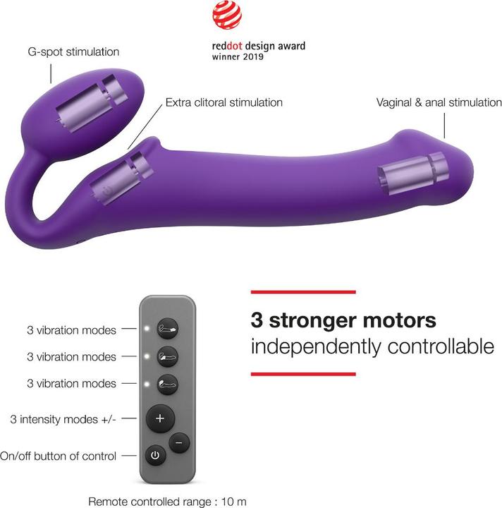 Image du produit Strap-on-me Vibrating Bendable Strap-on