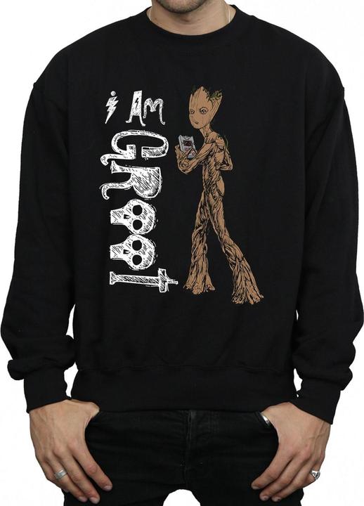 Actual product image Mens Avengers Infinity War I Am Teenage Groot Sweatshirt (L)