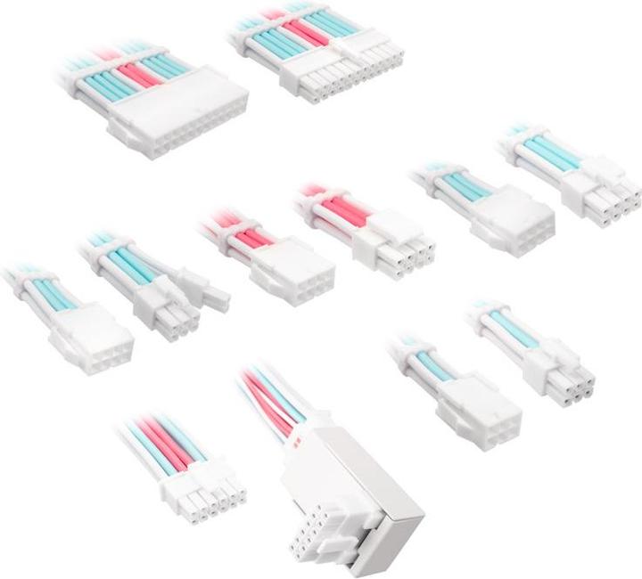 Produktbild Kolink Core Pro Braided Cable Extension Kit 12V-2x6 Typ 1 - Brilliant White/Neon Blue/Pure Pink