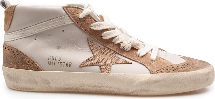 Immagine prodotto Golden Goose mid star sneakers in leather and suede color grey/light brown (38)