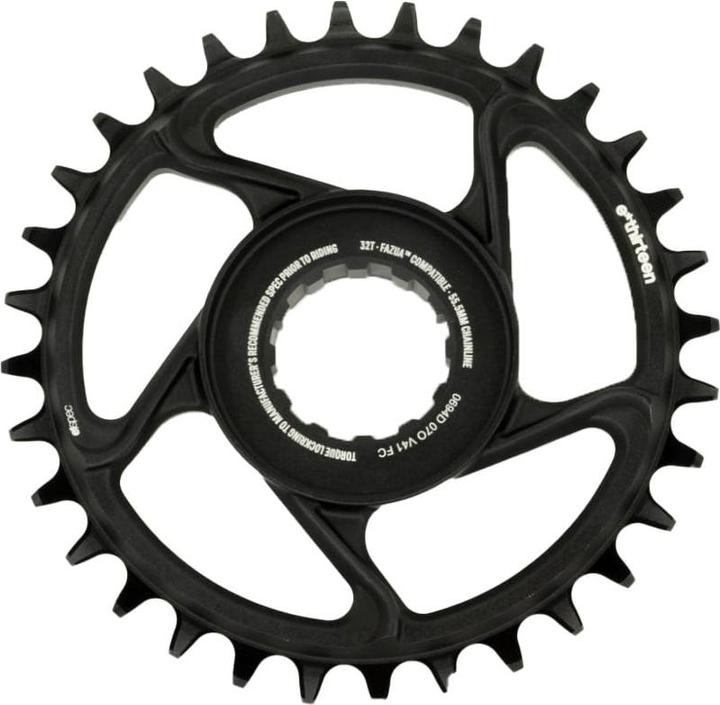 e*13 e*spec Direct Mount Kettenblatt, 34 Z., Fazua, 53mm Kettenlinie, black (34)