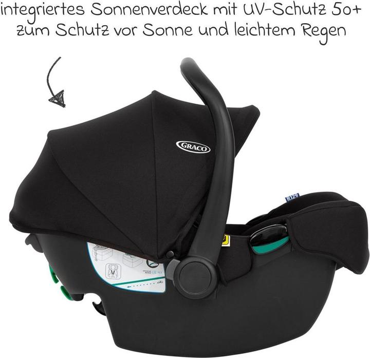 Actual product image Graco SnugLite i-Size Babyschale inkl. SnugTurn Base (Baby car seat, ECE R129/i-Size Standard)