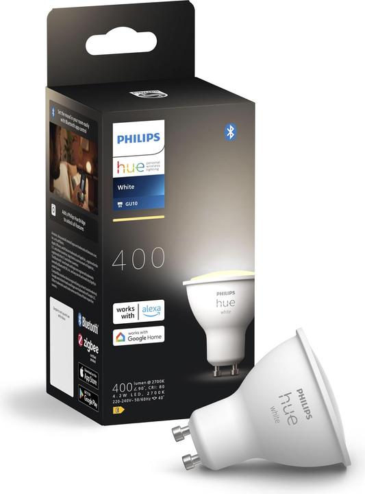 Actual product image Philips Hue 4.2W GU10 1P (GU10, 4.20 W, 400 lm, 1 x, E)