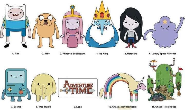 Monogram Int. Adventure Time 3D PVC-Taschenanhänger Series 1 Display (24)