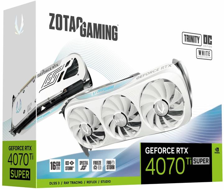 Image du produit Zotac GeForce RTx4070Ti SUPR TrntyWhte (16 Go)