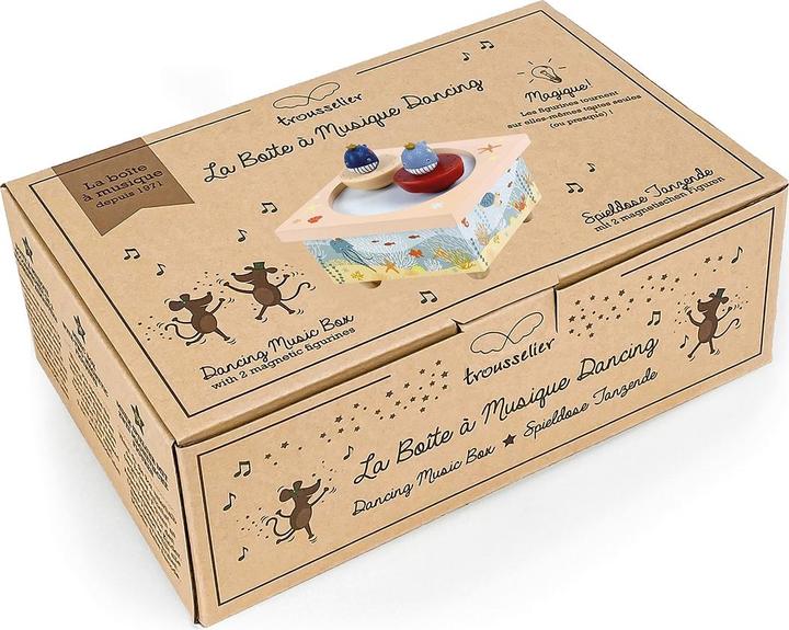 Image du produit Trousselier Boîte à musique magnétique avec baleines dansantes
