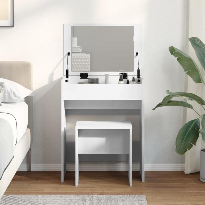 Actual product image VidaXL Dressing table with stool 60 x 40 x 113.5 cm (60 x 40 x 75 cm)