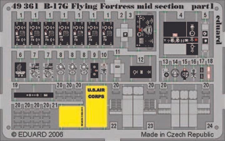 Immagine prodotto Eduard Sezione centrale del B-17G Flying Fortress per kit Revell/Monogram