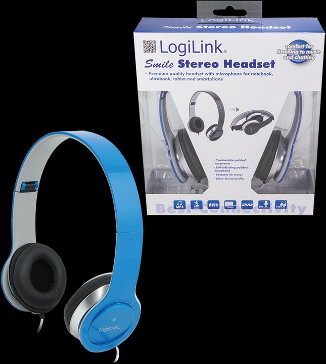 Produktbild LogiLink Smile Stereo Headset (Kabelgebunden)