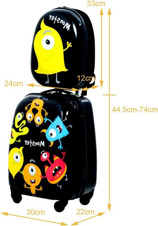 Actual product image Dreamade Children's suitcase with rucksack set