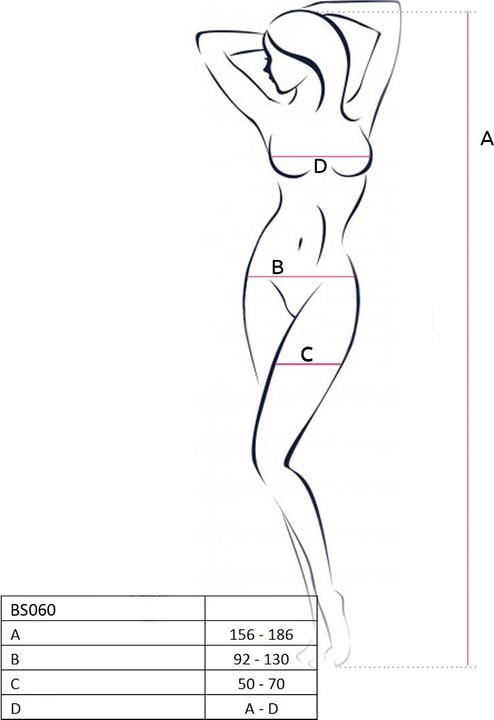 Produktbild Passion Bodystocking/Catsuit in weiss (S/M)