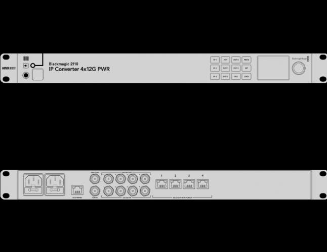 Produktbild Blackmagic 2110 IP Converter 4x12G PWR