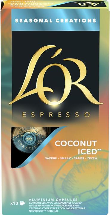 Produktbild L’OR Espresso L'Or Kaffeekapseln Coconut Iced 10 Stück, Entkoffeiniert (10 x Port.)