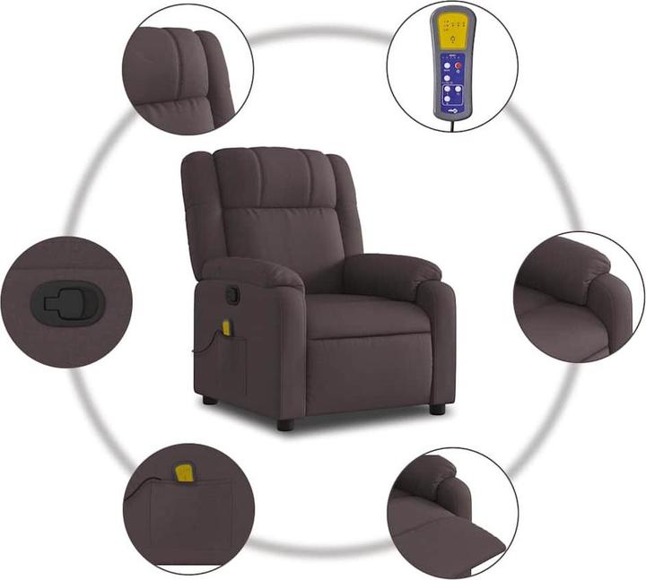 Immagine prodotto VidaXL Sedia da massaggio in tessuto